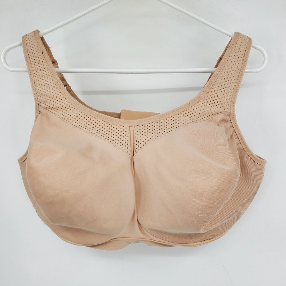 Glamorise Sport Women's Nude Wide Strap Sports Bra Bra Size 40F